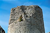 Selinunte the temple hill. Temple ruins crushed to the ground, like a fantastic work of art 